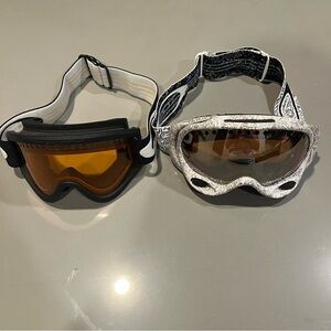 Oakley Crowbar Snow Goggles and Oakley E-Frame snow goggles BUNDLE